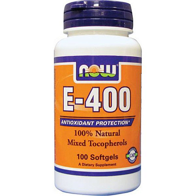 E-400, Витамин Е, Now Foods, 100 капсул