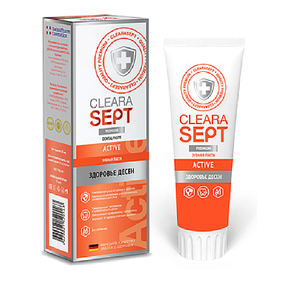 Зубная паста Active Здоровье десен ClearaSept, 75 мл