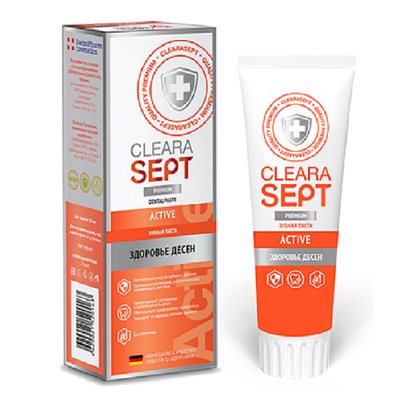 Зубная паста Active Здоровье десен ClearaSept, 75 мл
