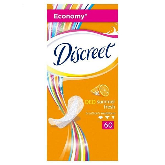 Ежедневные прокладки Deo Summer Fresh multiform Discreet, 60 шт