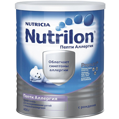 Сухая смесь с пребиотиками Nutrilon Пепти Аллергия с рождения, 400 г