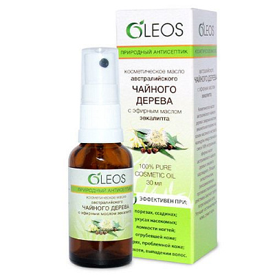 Масло австралийского чайного дерева с эфирным маслом эвкалипта Oleos, 30 мл