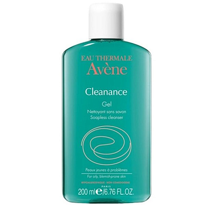 Очищающий гель Cleanance для жирной и проблемной кожи с тенденцией к акне Avene, 200 мл