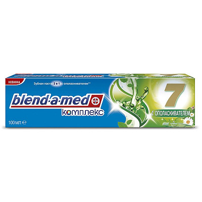 Зубная паста Комплекс 7 Травы с ополаскивателем Blend-a-med, 100 мл