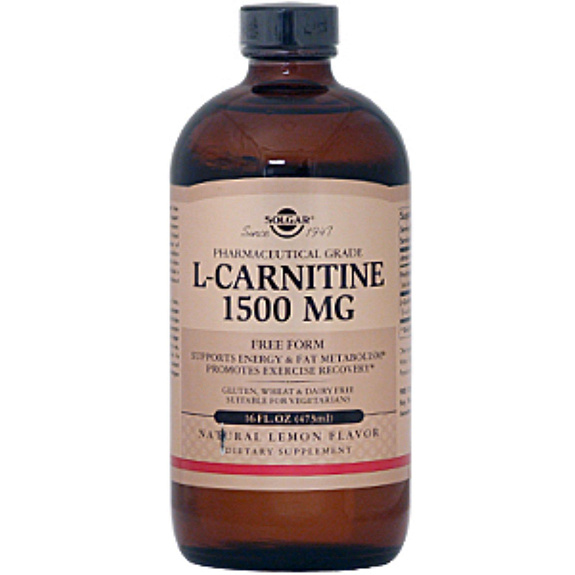 Солгар Жидкий L-карнитин Повышение работоспособности и физической выносливости  Solgar  1500 мг, 473 мл