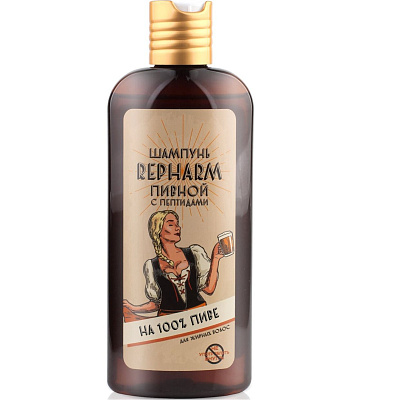 Шампунь для жирных волос с пептидами Пивной Repharm, 250 мл