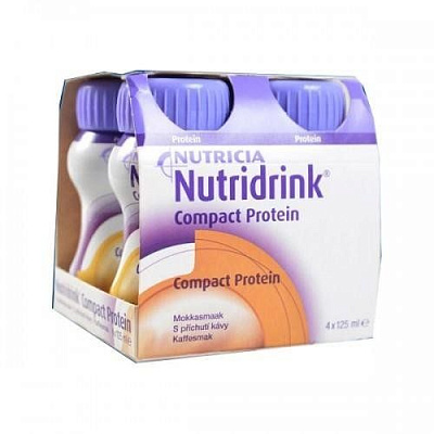 Nutridrink compact protein со вкусом персик-манго Nutricia, 125 мл, 4 шт
