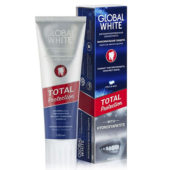 Зубная паста витаминизированная Global White, 100 мл