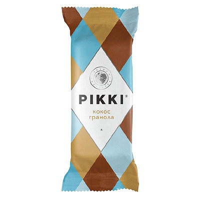 Батончик орехово-фруктовый pikki кокос-гранола Клинские снеки, 35 г