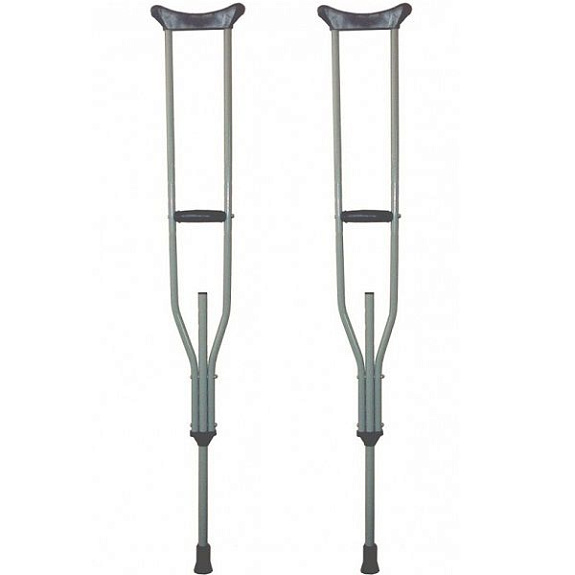 Костыли опорные металлические для взрослых (пара)