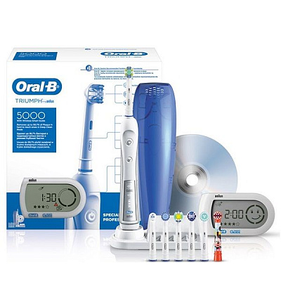 Электрическая зубная щетка Oral-b Triumph + 7 насадок