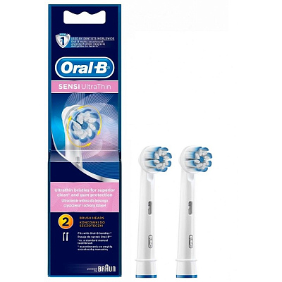 Насадки для электрических зубных щеток Oral-b EB60 Sensi Ultrathin, 2 шт