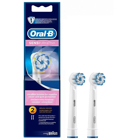 Насадки для электрических зубных щеток Oral-b EB60 Sensi Ultrathin, 2 шт