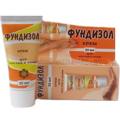 Крем при грибковых поражениях ногтей и кожи Фундизол, 30 мл