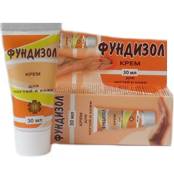 Крем при грибковых поражениях ногтей и кожи Фундизол, 30 мл