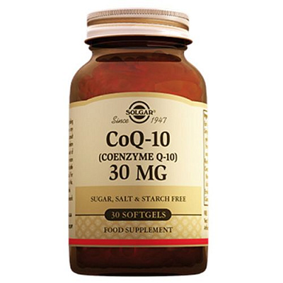 Солгар Коэнзим Q-10 Синдром хронической усталости Solgar 30 мг, 30 капсул