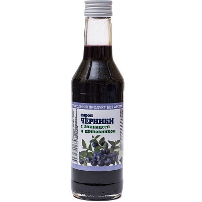 Сироп черники с эхинацеей и шиповником для поддержки зрения, 250 мл