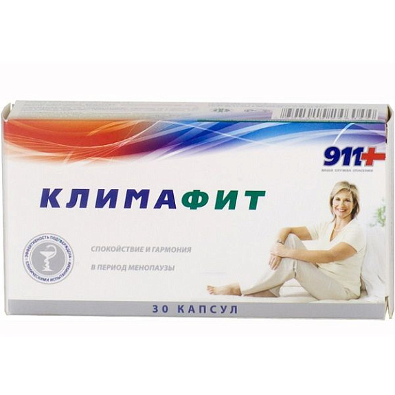 Комплекс витаминов для женщин при перименопаузе и менопаузе Климафит 911, 30 шт