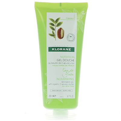 Увлажняющий гель для душа Юзу Klorane, 200 мл