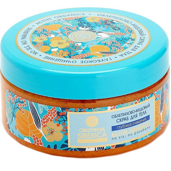 Облепихово-медовый скраб для тела Natura Siberica, 300 мл