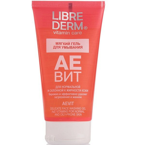 Мягкий гель для умывания Librederm Аевит для нормальной и склонной к жирности кожи, 150 мл