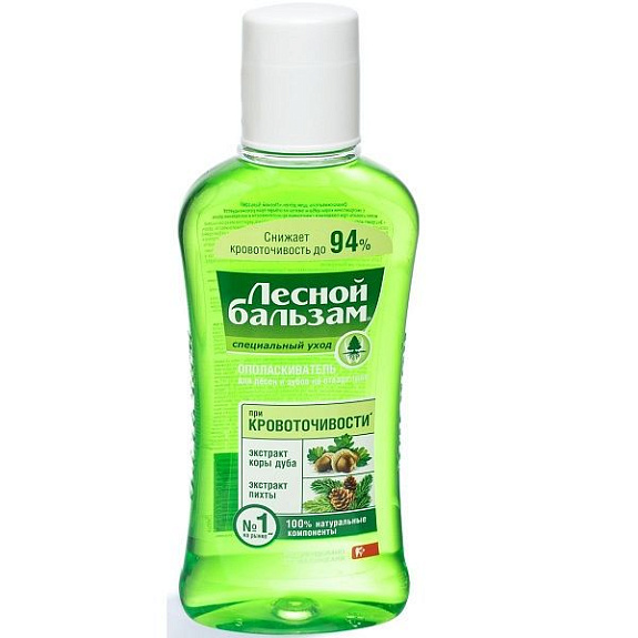 Ополаскиватель для полости рта Лесной Бальзам с экстрактом коры дуба и пихты, 250 мл