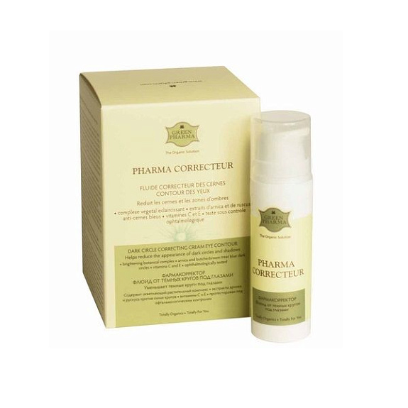 Флюид от темных кругов под глазами "Pharma Correcteur" Green Pharma, 15 мл.