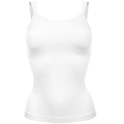 Бесшовная майка-топ для кормящих матерей Medela белый размер L
