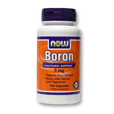 Boron, Бор, Now Foods, 3 мг, 100 капсул