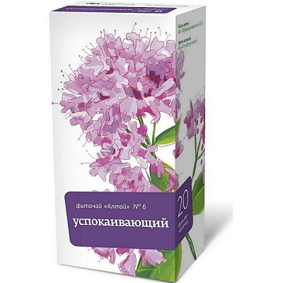 Фиточай "Алтай" №6 Успокаивающий, 20 фильтр-пакетов х 2 г