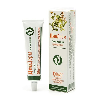 Смягчающий крем для ног ДиаДерм DiaVit, 75 мл