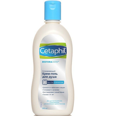 Успокаивающий крем-гель для душа Cetaphil Restoraderm, 295 мл