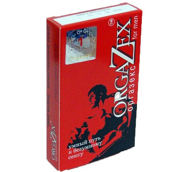 Препарат Orgazex для лечения нарушений эрекции у мужчин, 1 шт