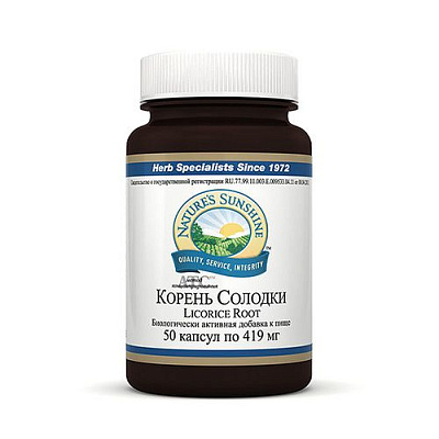 Корень Солодки, Противовоспалительное действие, NSP, 419 мг, 50 капсул