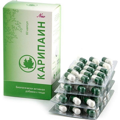Карипаин в качестве средства для лечения и профилактики заболеваний позвоночника и суставов 700 мг, 60 шт