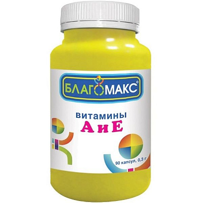 Витамины А и Е серии Благомакс 0,3 г, 90 шт