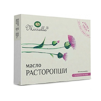Масло расторопши 0,3 г. Мирролла, 100 шт