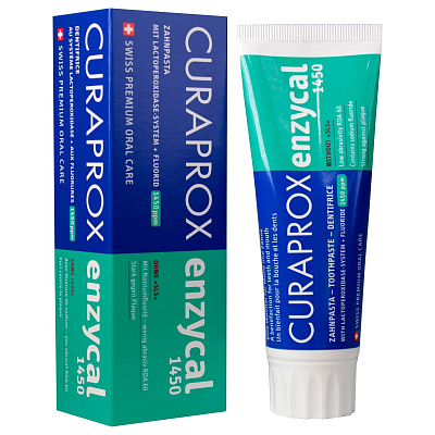 Зубная паста Curaprox Enzycal 1450ppm, 75 мл