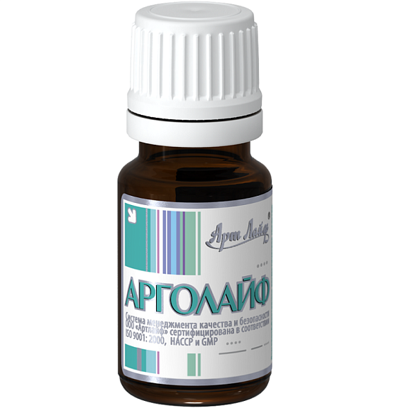 Арголайф, Антимикробное и бактерицидное средство, Арт Лайф, 10 мл
