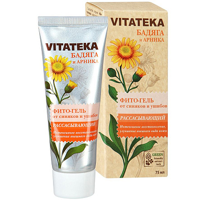Фито-гель рассасывающий от синяков и ушибов Vitateka, 75мл