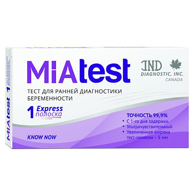 Тест для определения беременности know now Miatest, 1 шт