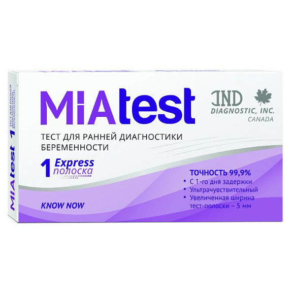 Тест для определения беременности know now Miatest, 1 шт