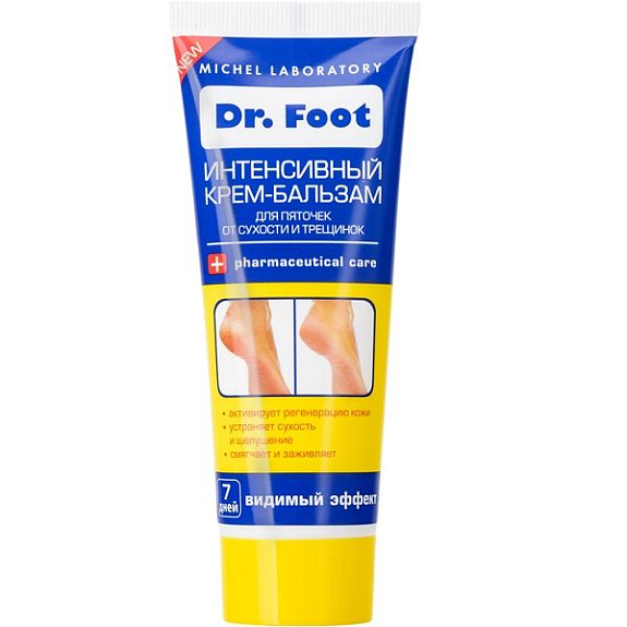 Крем-бальзам интенсивный для пяточек от сухости и трещинок Dr.Foot, 75 мл
