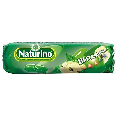 Пастилки с витаминами и натуральным соком вкус яблоко Naturino, 8 шт