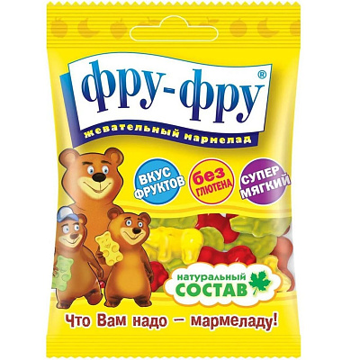 Жевательный мармелад Фру-Фру медвежата, 100 г