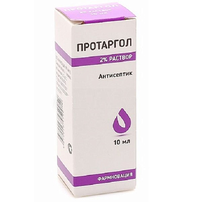 Антисептик Протаргол раствор 2% Фармновация, 10 мл