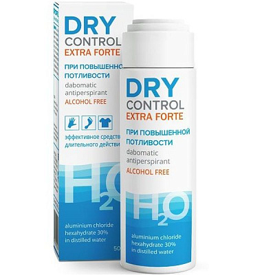 Средство от обильного потоотделения Dry Control Extra Forte dabomatic 30% без спирта, 50 мл