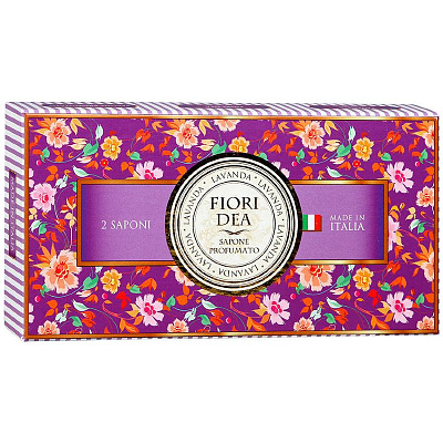 Мыло кусковое парфюмированное лаванда Fiori dea, 2 шт по 100 г