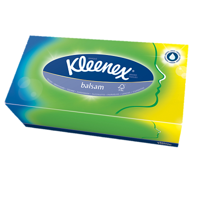 Салфетки в коробке balsam Kleenex, 80 шт