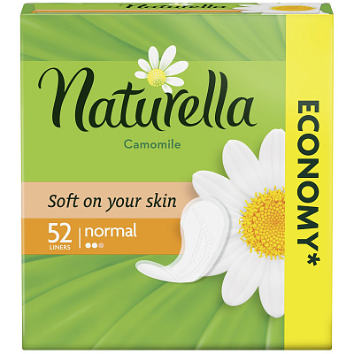 Ежедневные гигиенические прокладки Naturella Camomile Normal, 52 шт